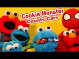 Cookie Monster Count n'Crunch Counting Cars from Pixar Cars Micro Drifters Lightning McQueen,