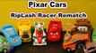 Pixar Cars Riplash Racer Re Match with Lightning McQueen, Funny Car Mater, and Francesco Bernoulli