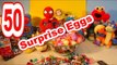 50 Surprise Egg Unboxing with Lightning McQueen Pixar Cars Cars2, Dora, Thomas Train and Doc McStuff