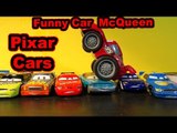 Disney Pixar Cars with Funny Car Lightning McQueen and The RipLash Racers doing Stunts in Radiator S