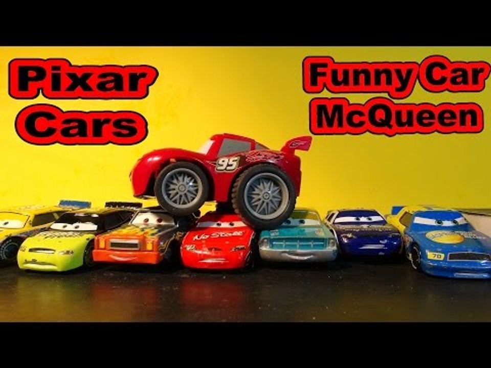 Disney Pixar Cars with Funny Car Lightning McQu...