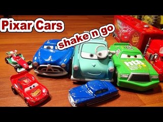 Disney Pixar Cars Shake and Go Chick Hicks, Doc Hudson and Professor Zeeee