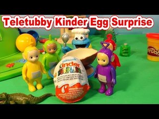 Teletubby Cookie Monster Chef and Kinder Egg Surprises for Valentines day