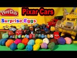 Disney Pixar Cars 16 Play Doh Surprise Eggs with Eggs made using Play Doh with Lightning mcQueen