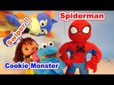 Sesame Street Cookie Monster Cookies Saved by Spiderman from Swiper