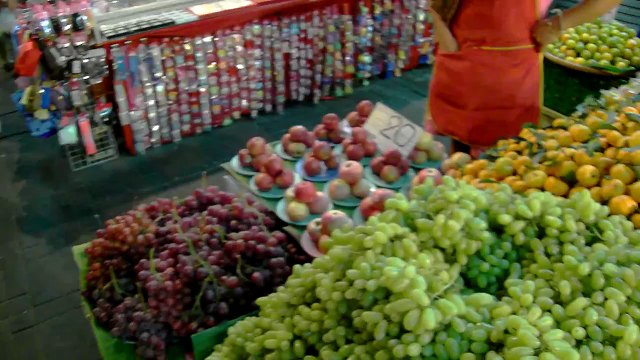 Паттайя Тайланд Ночной рынок, Thailand Pattaya Tai (South Pattaya Road) Night Market FullHD