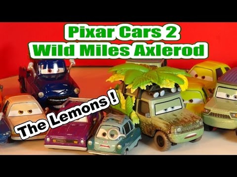 Pixar Cars2 Wild Miles Axlerod Unboxing and more Lemons from Pixar Cars
