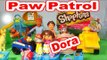 Paw Patrol with Shopkins and Dora the Explorer ,  a Surprise Birthday Gift foiled by Swiper