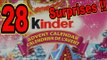 28 Kinder Surprises with 4 Kinder Eggs from the Kinder Express Advent Calender with Santa Claus
