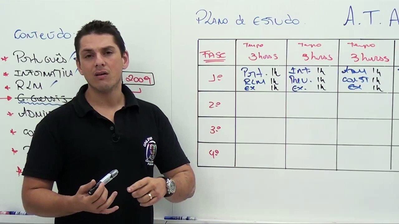 Concurso ATA - Assistente Técnico Administrativo - Plano de Estudos - Equipe Alfa Concursos