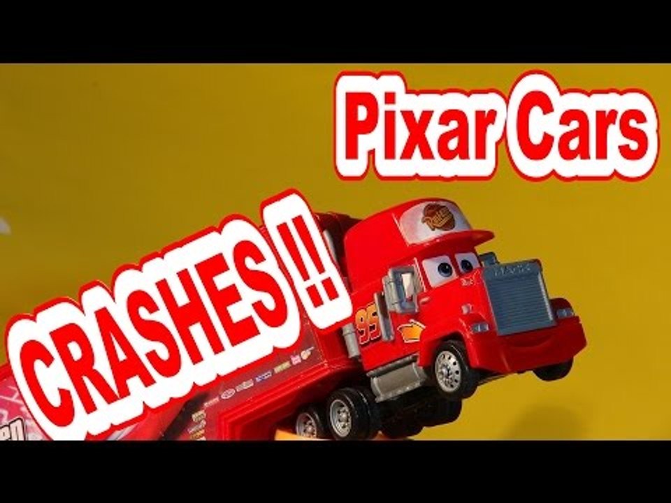 Pixar Cars Slow Motion Crash Compilation with Lightning McQueen, Mater, Spy Jet and Thomas the Train