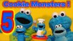 5 Cookie Monsters, all blutoys , Hokey Pokey Cookie Monster , Count 'n Crunch Cookie Monster