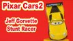 Pixar Cars2 Jeff Gorvette Stunt Racer unbox and demo, a re upload from 2013