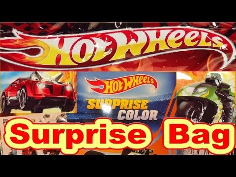 Hot Wheels Surprise Bag , with Coloring Book, Markers, Puzzles and Mazes Cool !