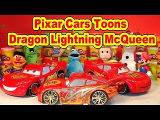 Play Doh Pixar Cars Dragon Lightning McQueen and other Disney Car Toys
