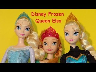Disney Frozen Queen Esla with Evening Gown and with Color Magic Queen Elsa, Olaf, Hans , Sven and Kr