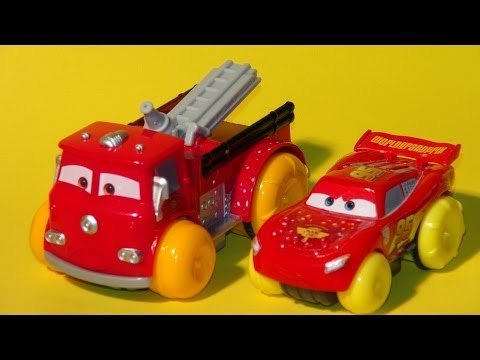 Pixar Cars Hydro Wheels with Cars from Cars and Cars2, featuring Red, and Lightning McQueen and Mat