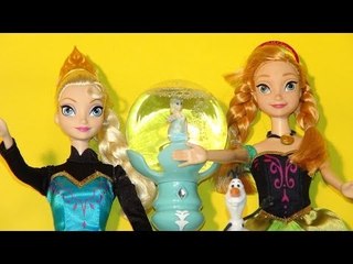Disney Frozen Queen Elsa Musical Snow Wand with Princess Anna and Olaf dancing  lol  from Disney