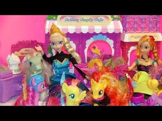 My Little Pony Cotton Candy Playset , with Queen Elsa and Princess Anna of Disney Frozen