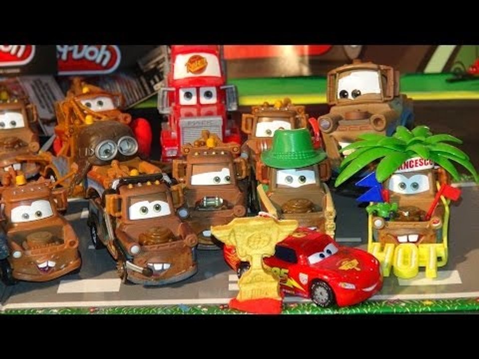 Disney Pixar Cars2 , Race Team Mater and Lightning McQueen from Pixar Cars Piston Cup Champion