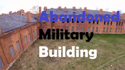 Drone footage of Abandoned Military Building