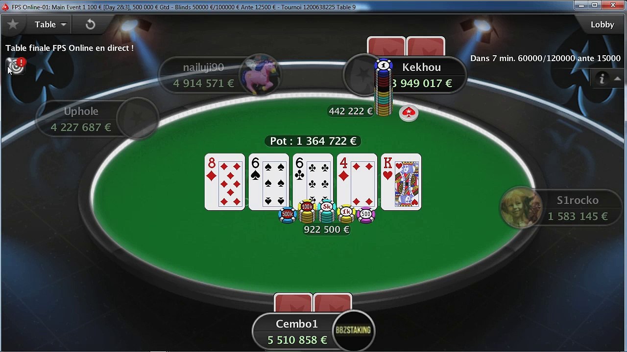 Table finale FPS Online - 3/4  26/05/2015