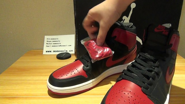 Authentic Air Jordan 1 Retro Hi OG Bred
