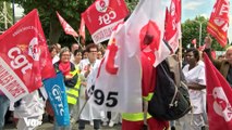 Manifestation à l'hôpital de Villiers-le-Bel