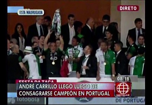 André Carrillo arribó a Lima y completó selección peruana