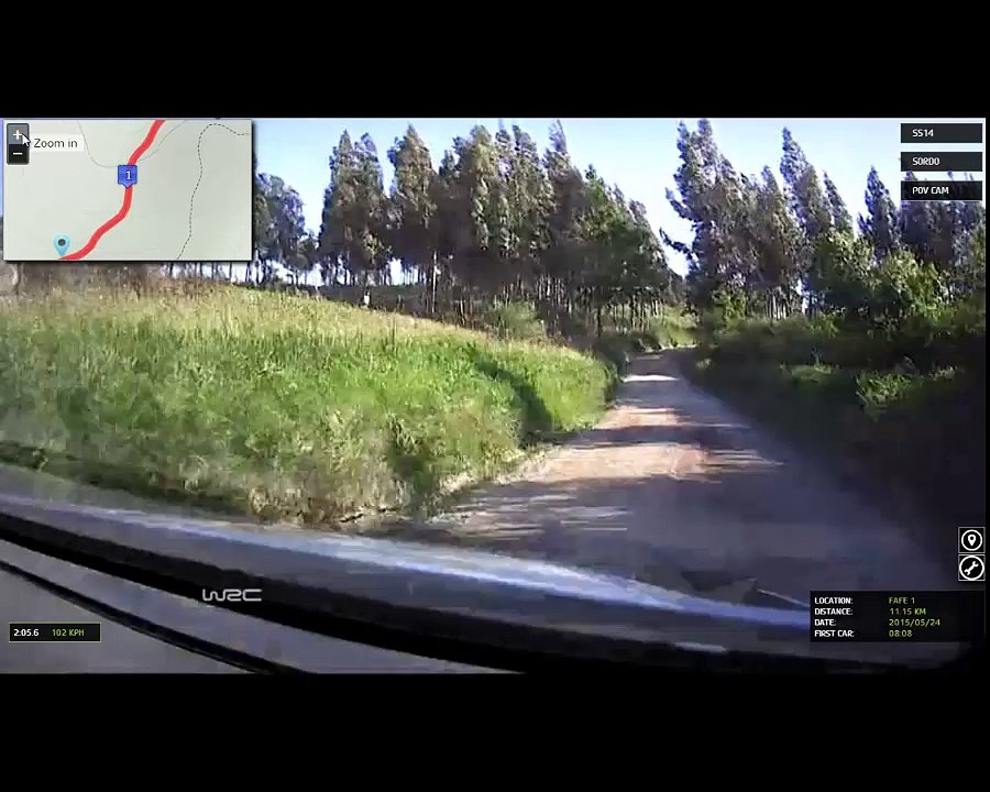 camara interior dani sordo rally portugal 2015 Especial 14-16 Fafe