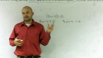 Module A Algebra 2 - Solving and graphing a two step absolute value inequality - Online Tutor