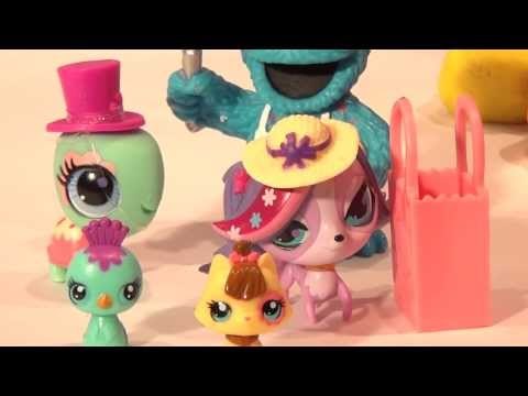 Play Doh Surprise Eggs, 8 Littlest Pet Shop Surprise Eggs with the Cookie Monster Chef lol cool