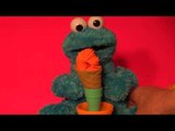 Play Doh Sweet Shoppe Ice Cream Maker refill with the Cookie Monster lol   and waffle cones
