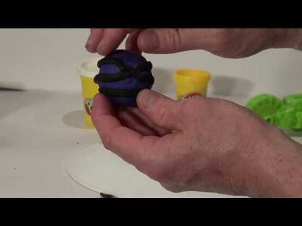 Play Doh Furby Furbling , we make the Furby out of Play Doh, it's the striped purple Furby