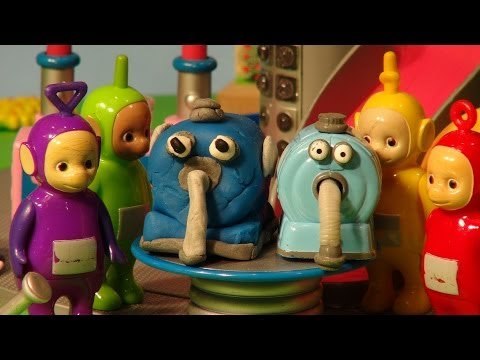 Play Doh Teletubbies fun building The Noo Noo with Tinky Winky, Dipsy, LaaLaa, and Po
