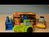 Play Doh Diggin Rigs Brick and Beam Maker, with Pixar Cars, and surprise Cookie Monster Sightnig