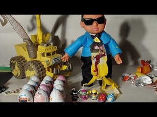 Kinder Egg Surprise , Magical Kinder Eggs seeds, grow into Marvel Heros with Psy and  Banshee