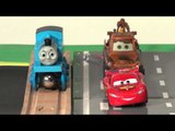 Pixar Cars Lightning McQueen, Thomas the Tank Engine, and Mater go on Vacation