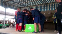 Les U13 chantent lors du tournoi du haut Léon