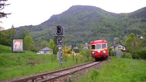 LE CHANT des MGO, X2844 & 2907, voyage du COPEF avec L'AUTORAIL LIMOUSIN, LE MONT-DORE, 23.05.2015 - 1ère  partie - French Railcars Class 2800, climbing to Le Mont-Dore.