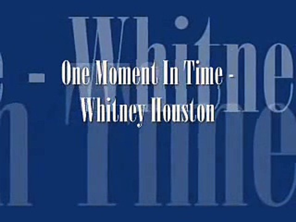 One Moment In Time (Whitney Houston) arranged piano version