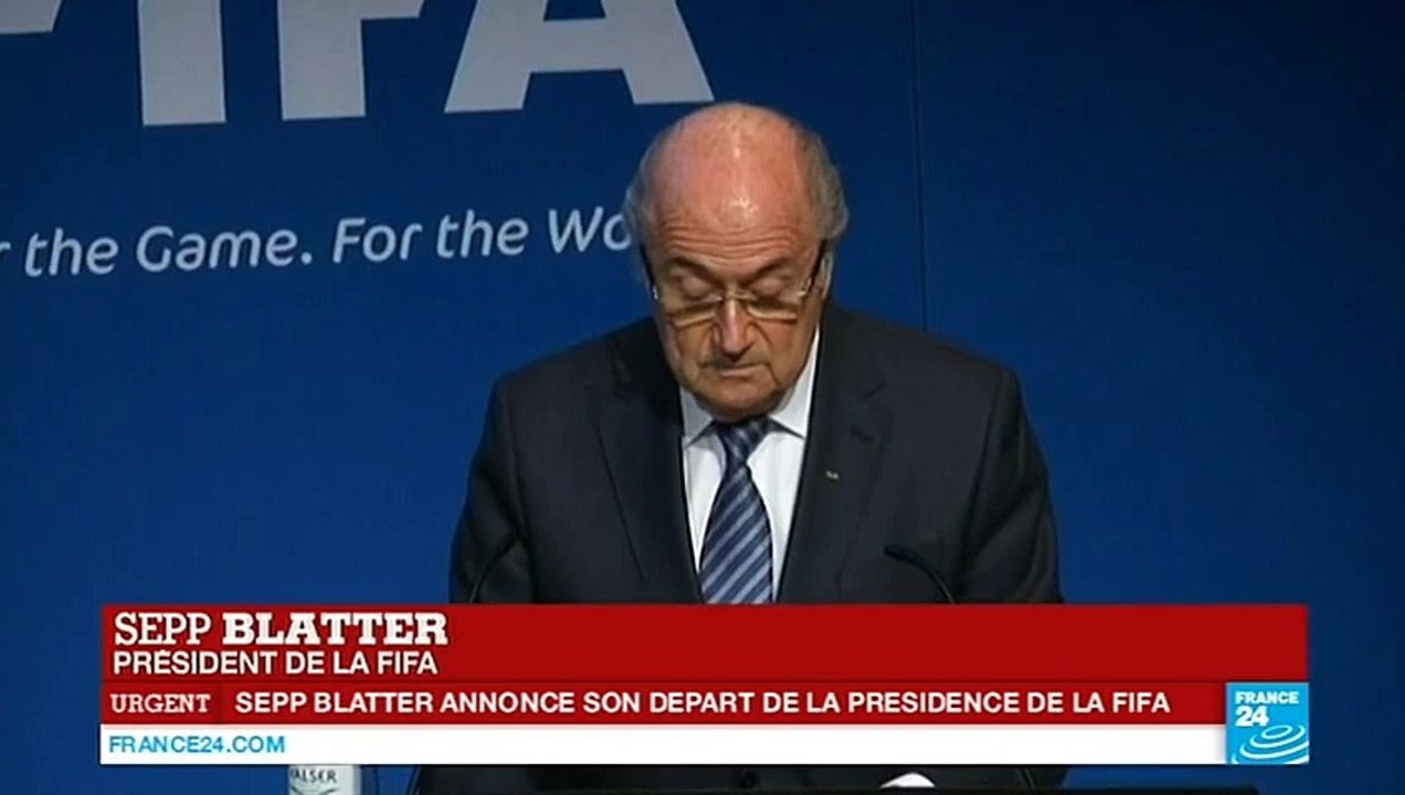 Sepp Blatter démissionne de la FIFA