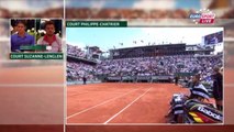 Roland Garros : une plaque de métal se détache de l'écran géant et tombe sur des spectateurs