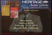 Heritage Auctions - Rare Books Auction Overview, Feb. 11