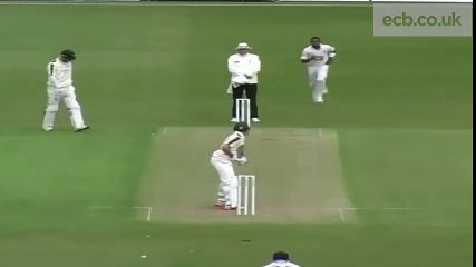 Sensational caught and bowled by Chris Jordan