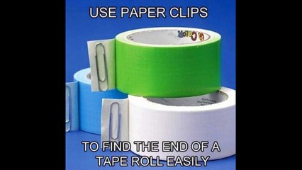how to find end of a tape roll easily