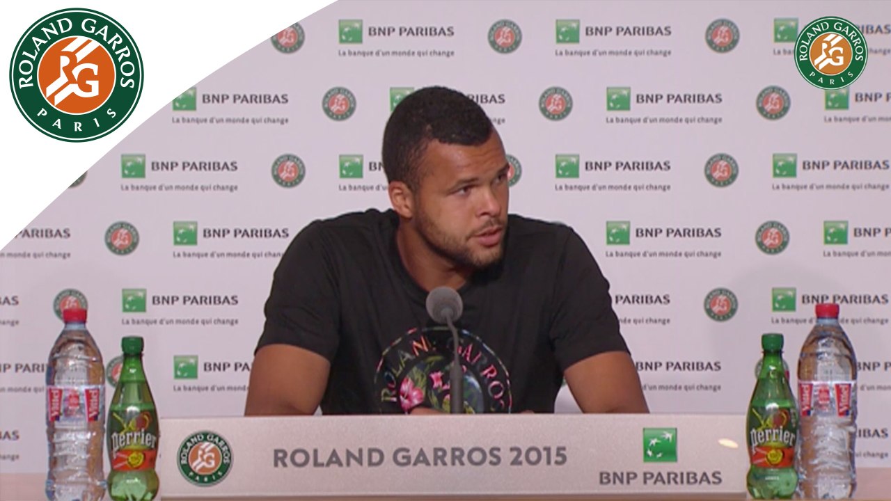 Conférence de presse Jo-Wilfried Tsonga Roland-Garros 2015 / Quart de finale