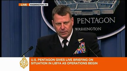 US briefs journalists on Libya operation