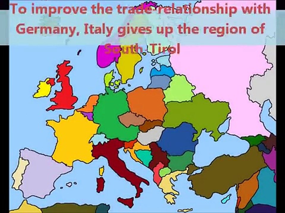 Europe from 2012-2100 simulation (with realistic ideas)