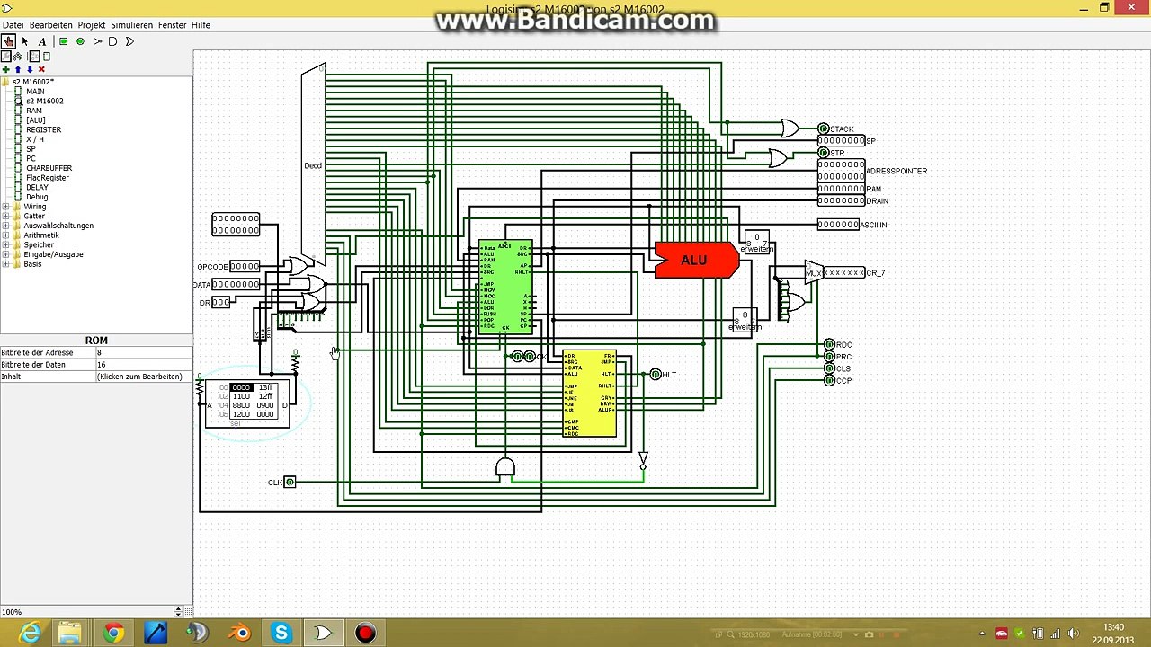 16 Bit Logisim CPU